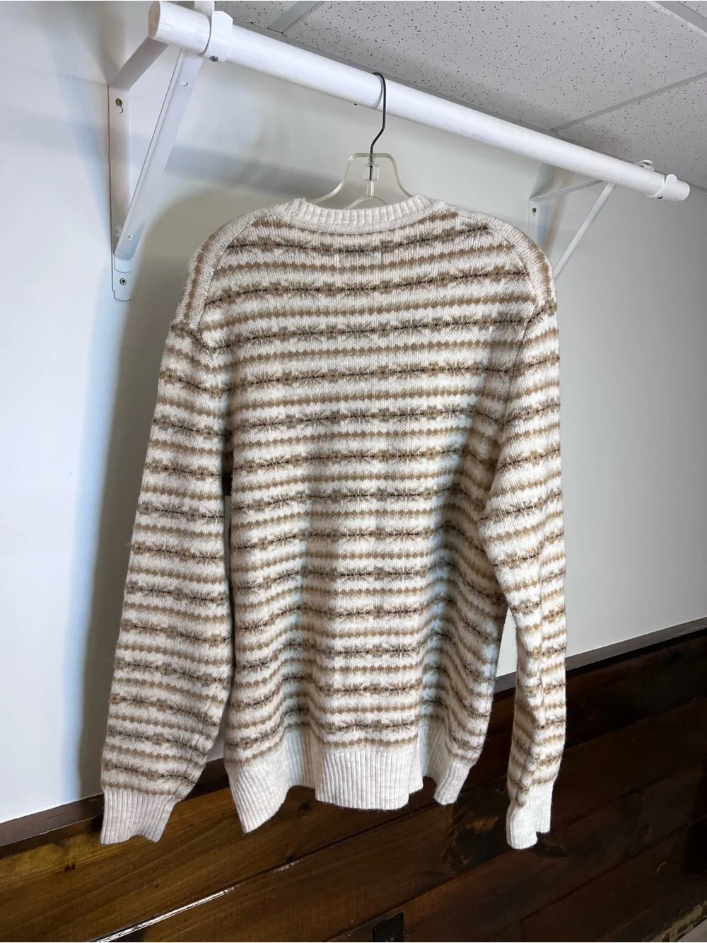 AEO Men’s Wool Blend Fairisle Sweater Crewneck- L